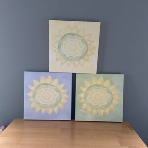 Sunflower Canvas Art Set